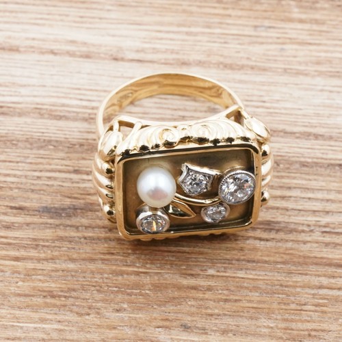 Brillant ring 585 - gold, kt