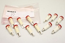 12x RAFI 1.69507.117/1301 ROT 10mm Lampe Indikator signalleuchte 230V AC OVP