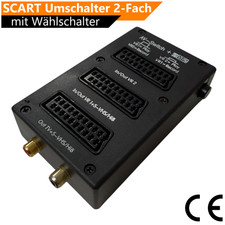 SCART Umschaltbox 2-Fach AV