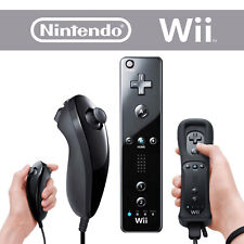 Remote / Nunchuk ORIGINAL Nintendo Wii (schwarz black) Motion Controller Auswahl
