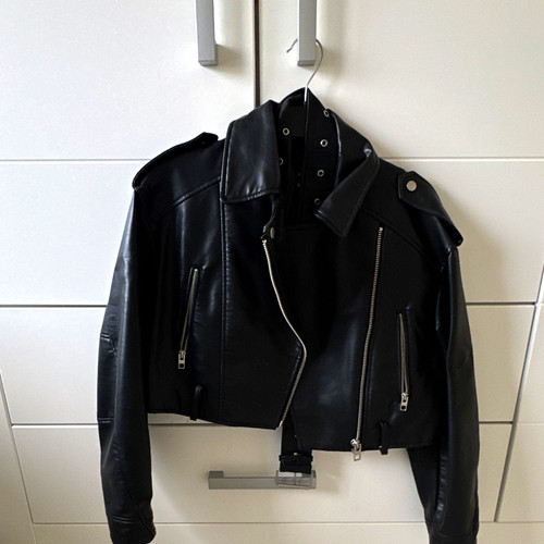 Zara damen biker lederjacke - zara,