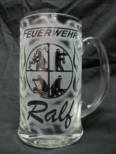Feuerwehr krug glas bierkrug - krug,
