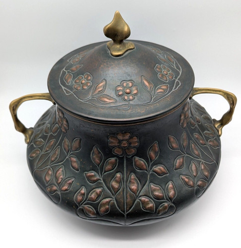 Jugendstil kupfer bowle - jugendstil,