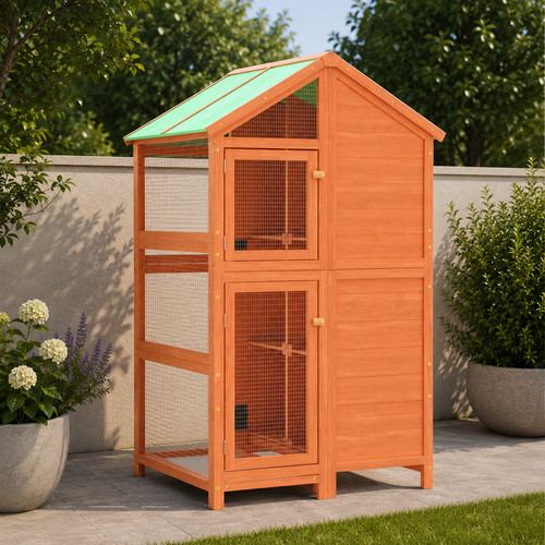 Vogelvoliere vogelkäfig holz - vogelvoliere,