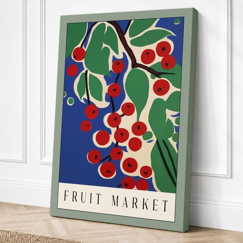 Obstmarkt retro leinwandbild - obstmarkt,