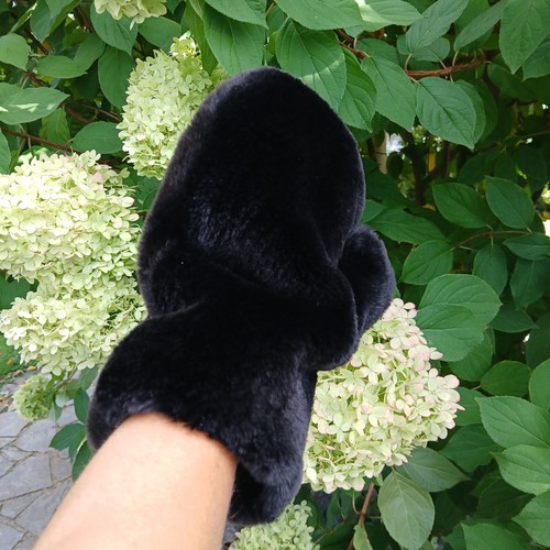 Pelz massage handschuh - massage,