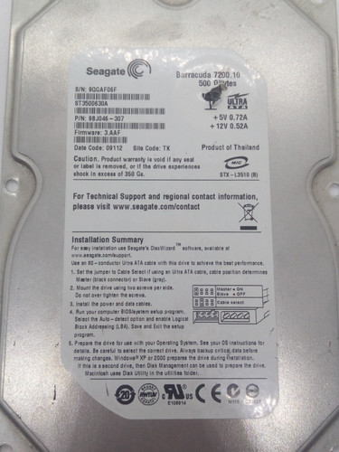 Seagate barracuda st3500630a - seagate,