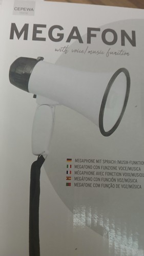 Megafon mit klappbarem griff - megafon,