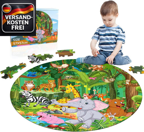 Kinderpuzzle dschungeltiere - kinderpuzzle,