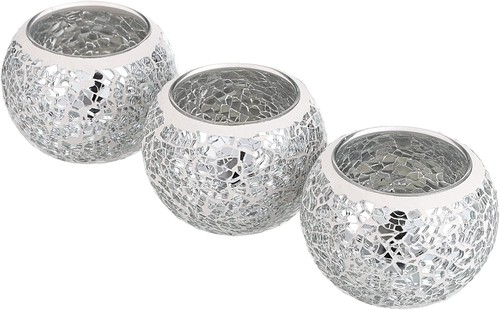 Mosaik glas kerzenhalter set - glas,