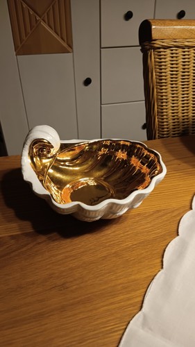 Obstschale weiß gold - weiß,