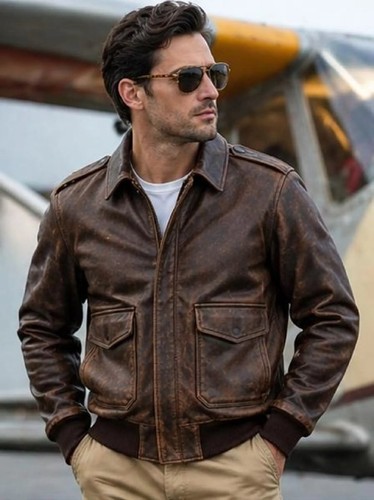 Retro pilot bomberjacke herren - bomberjacke,