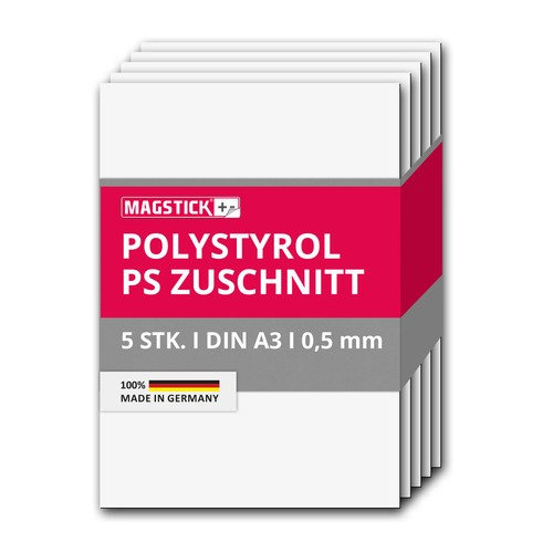 5er set polystyrol platten - set,