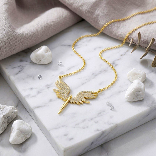 Damen halskette 18k vergoldet - 18k,