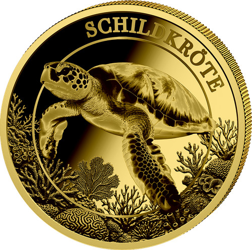 Goldmünze meeresschildkröte - goldmünze,