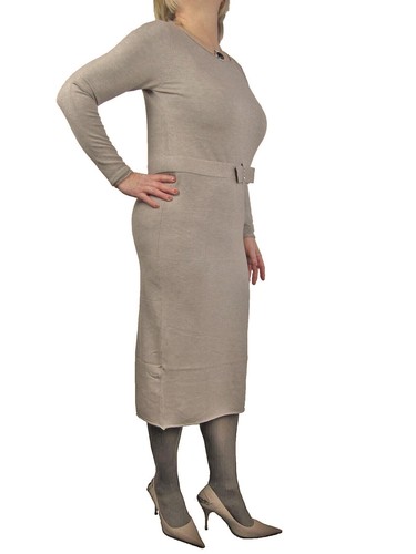 Langes midi strickkleid kleid - langes,