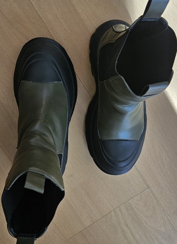 Stiefelette oliv 39 sehr - gr., 39,