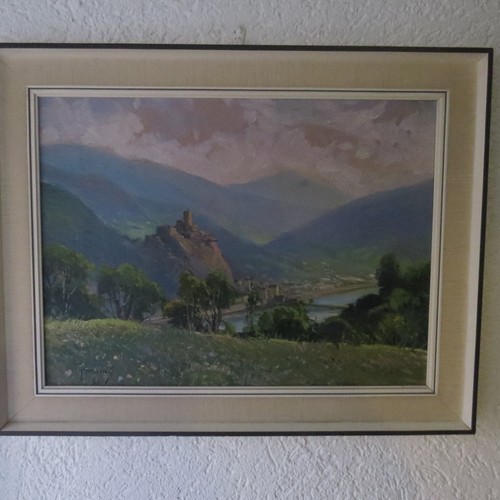 Gemälde burg schreckenstein - gemälde,