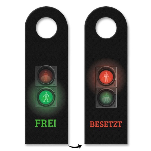 Frei oder besetzt türhänger - oder,