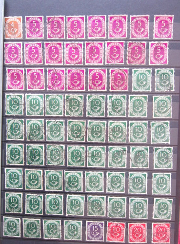 Bund 1951 posthorn 422 - bund, 1951/52