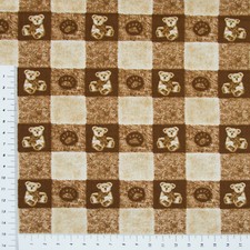 Bären kariert patchwork stoff - bären,