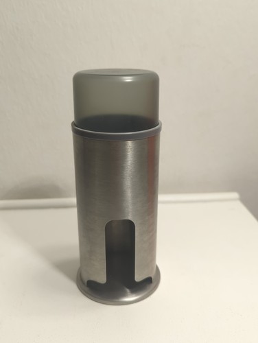2in1 wattepadspender edelstahl - 2in1,
