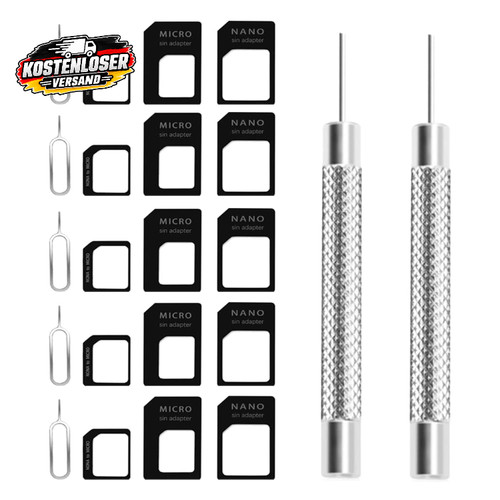 Nano sim karten adapter set - sim,