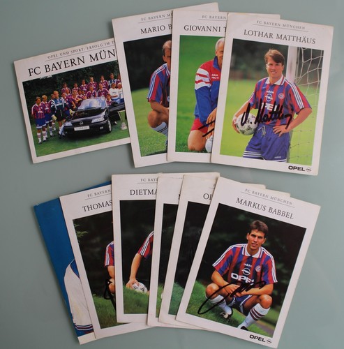 Autogrammkarten set 10 - (set,