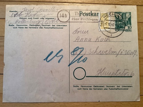 Landpoststempel thanheim - landpoststempel,,