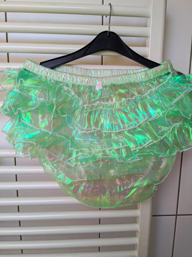 Transparente gummihose mit - transparente,