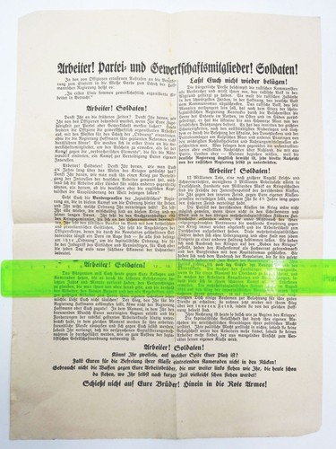 Kpd flugblatt 1919 - flugblatt,