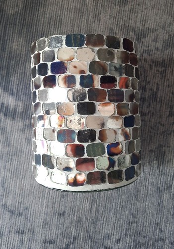 Windlicht mit spiegeln silber - windlicht,