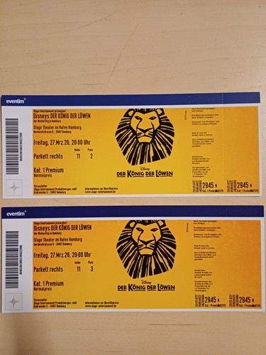 Eintrittskarten musical der - musical,