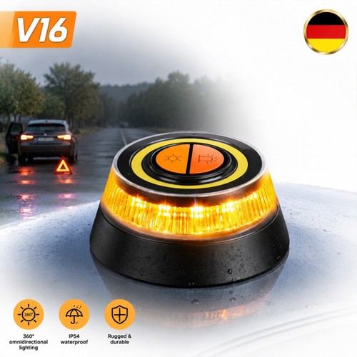 Warnleuchte v16 notlicht - notlicht, &