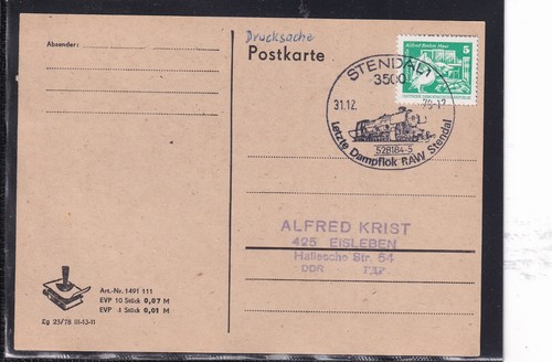 Ddr eisenbahn letzte dampflok - eisenbahn,