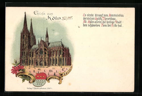 Lithographie köln dom - lithographie, am
