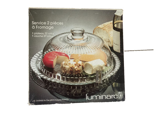 Vintage luminarc käseglocke - vintage,