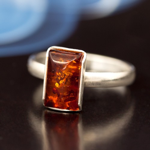 Bernstein silber 925 - 925, ring