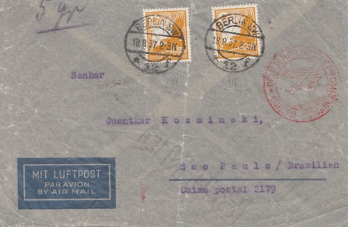 Luftpost berlin sao - luftpost, berlin-sao
