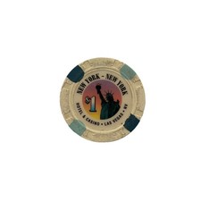 New York - New York * $1 Poker Chip / Jeton * 2012 (#2) * Las Vegas, NV* Casino
