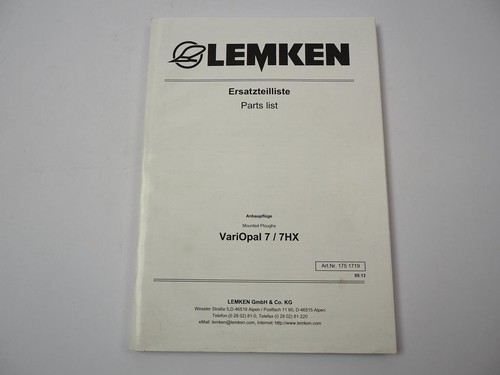 Lemken variopal 7hx - lemken,