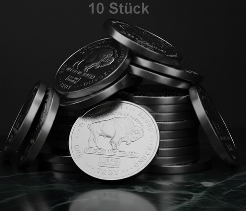 Stück oz titanmedaille - 10,