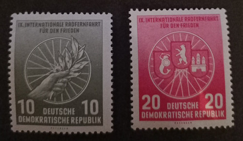 Ddr 1956 postfrisch radrennen - ddr,