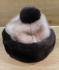Damen Pelz Mütze mit Bommel ~