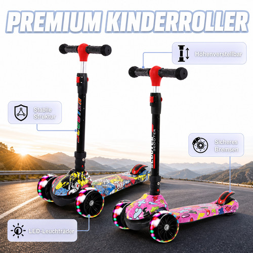 Scooter kinderroller led - kinderroller,