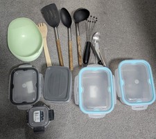 5-fach Frischhaltedosen 225-1900ml Quadrat Deckel Set Gefrierdosen Neu