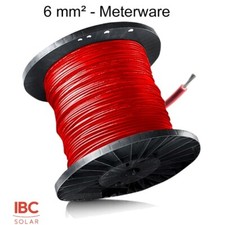 Solarkabel 6mm2 Verlängerungskabel Solar Kabel PV Meterware Photovoltaik rot