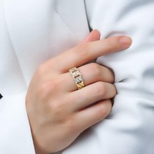 Diamond gold ring 18C gold 750