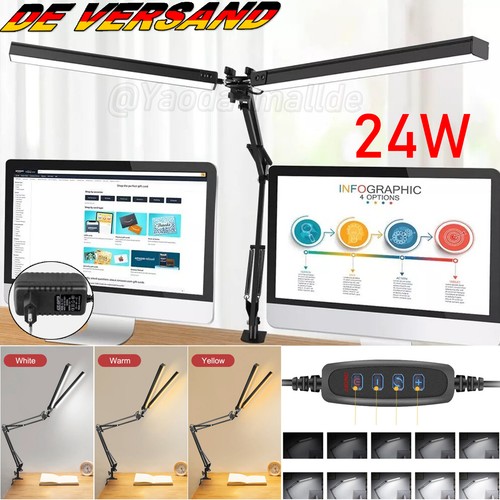 24w schreibtischlampe led - schreibtischlampe,