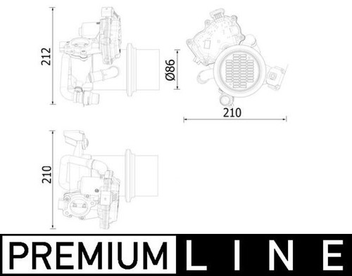 Mahle 000p cooler - mahle,